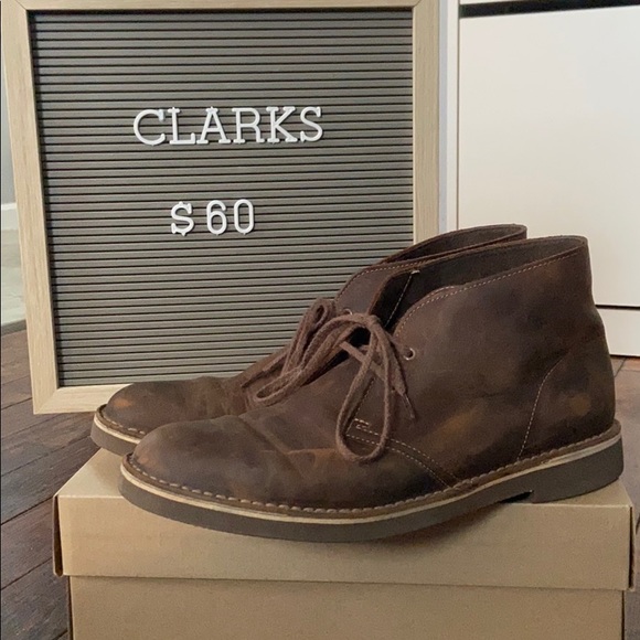 clarks men's bushacre 2 desert boots beeswax